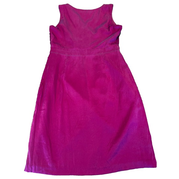 Josef Frank Dresses & Skirts - Josef bright pink 100% silk dress ruched womens' size medium party wedding guest